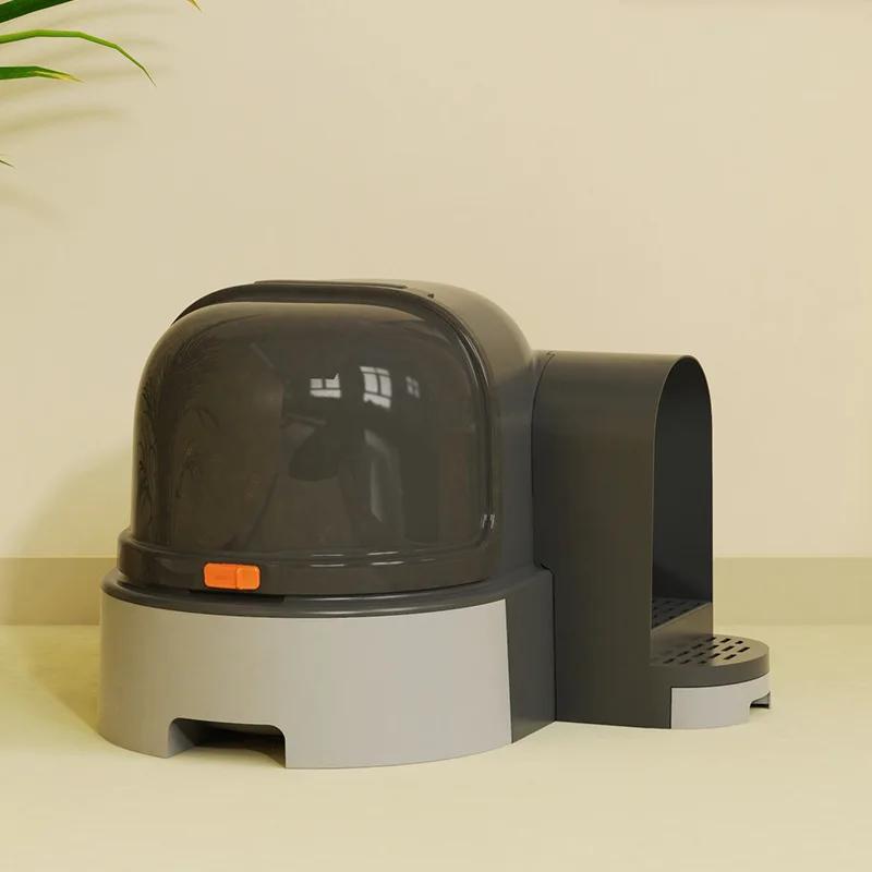 Туалет для кошачьего туалета, полностью закрытый, коридорный туалет для кошачьего туалета, закрытый, выдвижной, очень большой, устойчивый к запахам и песку