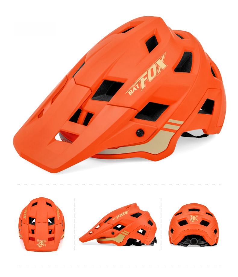 Велосипедный шлем BATFOX MTB для горного велосипеда — цельный внедорожный дизайн