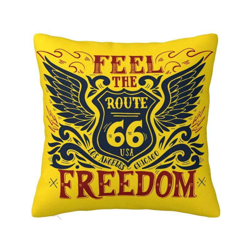 Route Throw Pillow Case cm Decor Home Cushion Cover Square Polyester Pillowcase Doublesided Printing