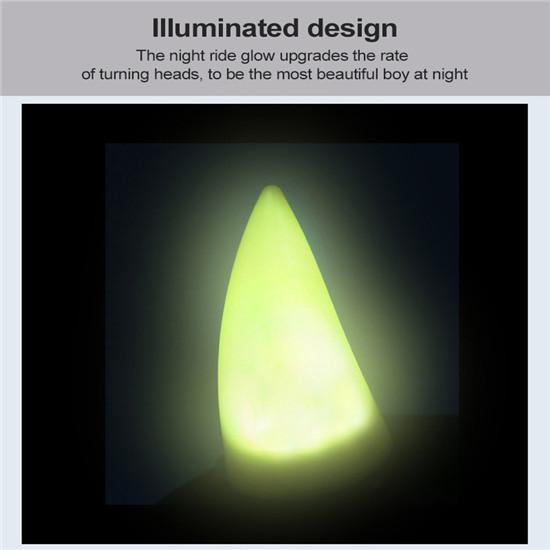 Милый рог дьявола, велосипедный мотоциклетный шлем, угловой двусторонний скотч, эластичный пластиковый головной убор, резиновые рога с подсветкой