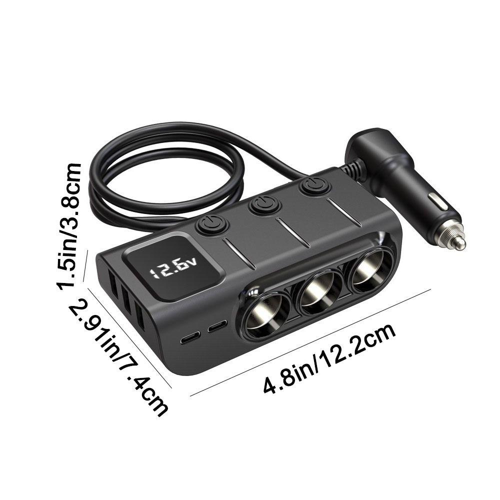 Fast Charger Car Charger Adapter 12V/24V Car Socket Splitter Car Inverter Auto Electronic
