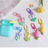 Cute Cartoon Colorful Flower Keychain Pendant Rope Decoration Bag Decoration New Pendant Keyring