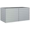 Raised Garden Bed 160 x 80 x 77 cm Galvanized Steel Silver