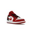 Air Jordan 1 Low GS Reverse Black Toe Kids Sneakers Red White Gym-Red 553560-163
