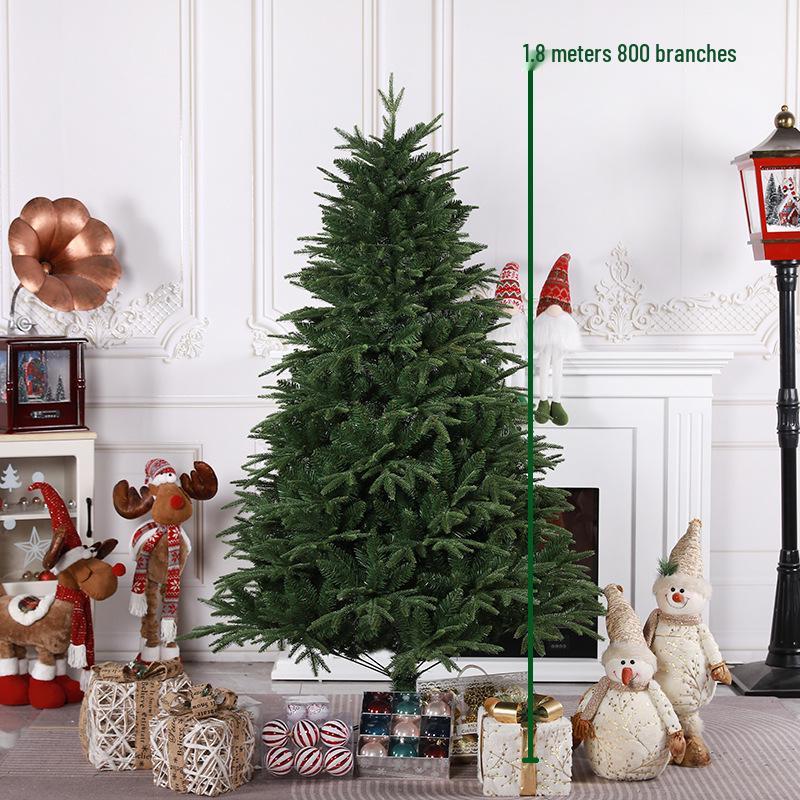 New Pointed PE+PVC Green Christmas Tree with Automatic Assembly