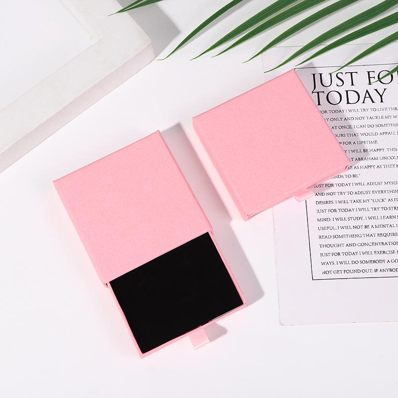 10x10x2 см Коробка для ювелирных изделий и ожерелий 16 цветов Квадратная Выдвижная Стиль Дорожная Шкатулка для украшений Органайзер для хранения Упаковочный кейс для сюрприза