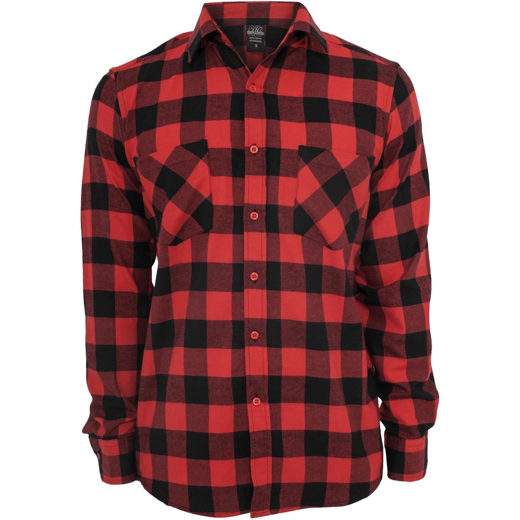 Urban Classics Mens Checked Flannel Shirt