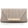 Glitter Clutch Purses for Women Evening Bags Flap Envelope Handbags Wedding Party Prom Clutch In Silver and Gold