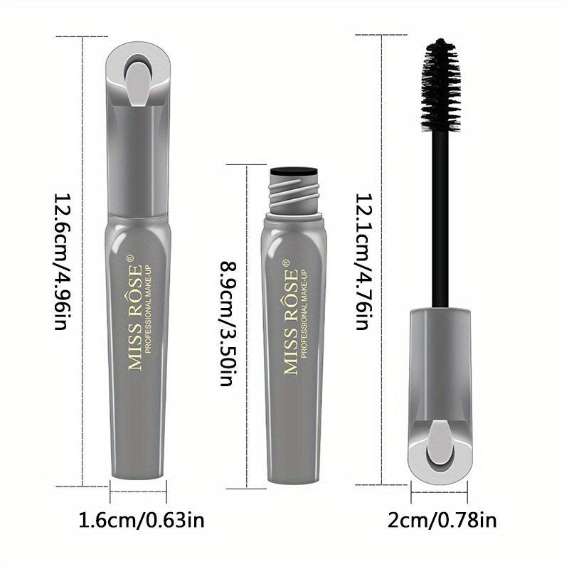 Mascara Thick Eyelashes Fiber Lengthening Waterproof Mascara Hypoallergenic Soft Full Lashes Mascara Black