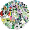 50 шт. Новые мультяшные наклейки с инопланетянами и граффити для мальчиков, игрушки, скрапбукинг, телефон, багаж, ноутбук, шлем, водонепроницаемые наклейки