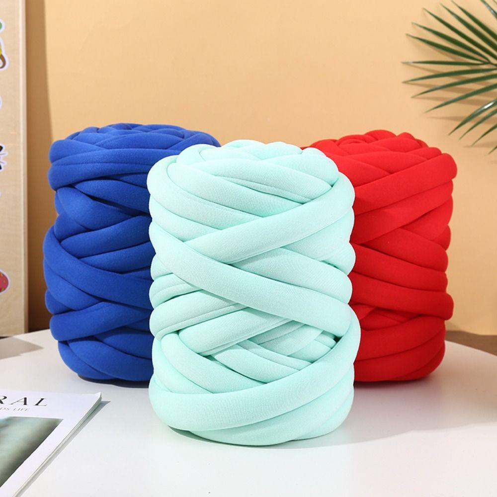 2.5cm Chunky Yarn Super Velvet Bulky Yarn Easy Projects Tube Yarn  Pet Beds