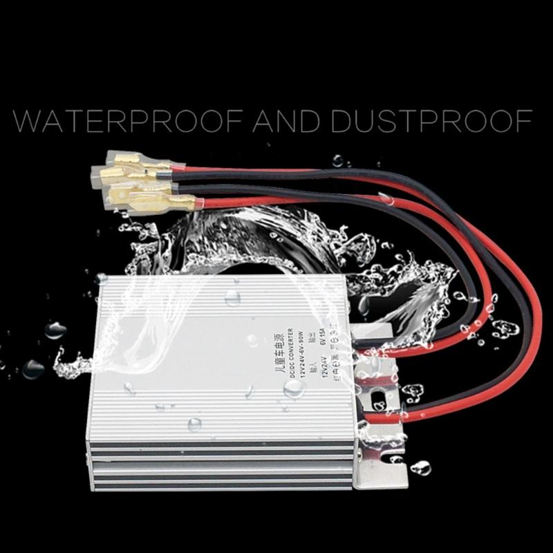 Преобразователь напряжения питания DC 12V/24V в DC 6V 10A, 6V 15A, 6V 20A 60W 90W 120W, Водонепроницаемый трансформатор-преобразователь напряжения