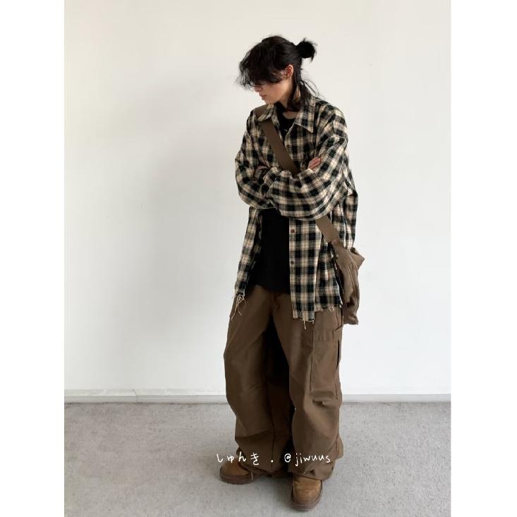 Рубашка с длинным рукавом с буквенным принтом 2024 года в японском стиле в стиле Гонконга, свободная рубашка для мальчиков, летнее модное универсальное повседневное пальто