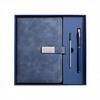 Custom Logo School & Business Notebook Set Wired Glue Bound PU Leather Cover Notepad Gift for Students and Professionals