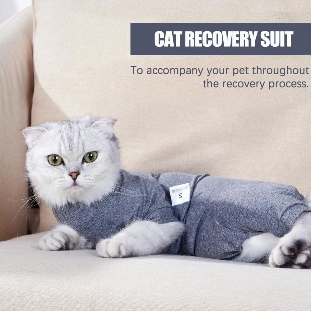 Four Legs Pet Recovery Suit Stretchy Surgery Recovery Wear Abdominal Wound Jacket Indoor Recovery