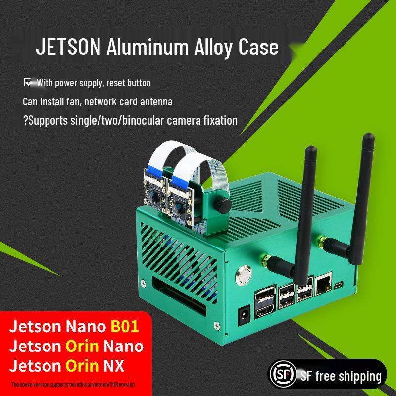 Алюминиевый корпус NVIDIA Jetson Nano/NX/TX2 для Orin - Прочный металлический корпус с теплоотводом