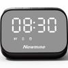 Портативная Bluetooth-колонка Newmine BT516 с зеркальным будильником