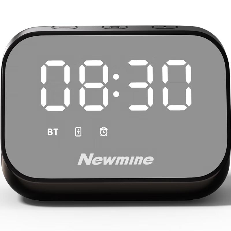 Портативная Bluetooth-колонка Newmine BT516 с зеркальным будильником