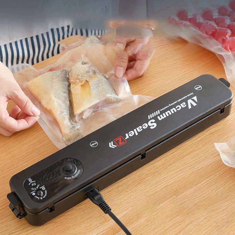 Home Kitchen Vacuum Sealer, Food Automatic Vacuum Sealer Small Plastic Sealer with 10 Vacuum Bags
