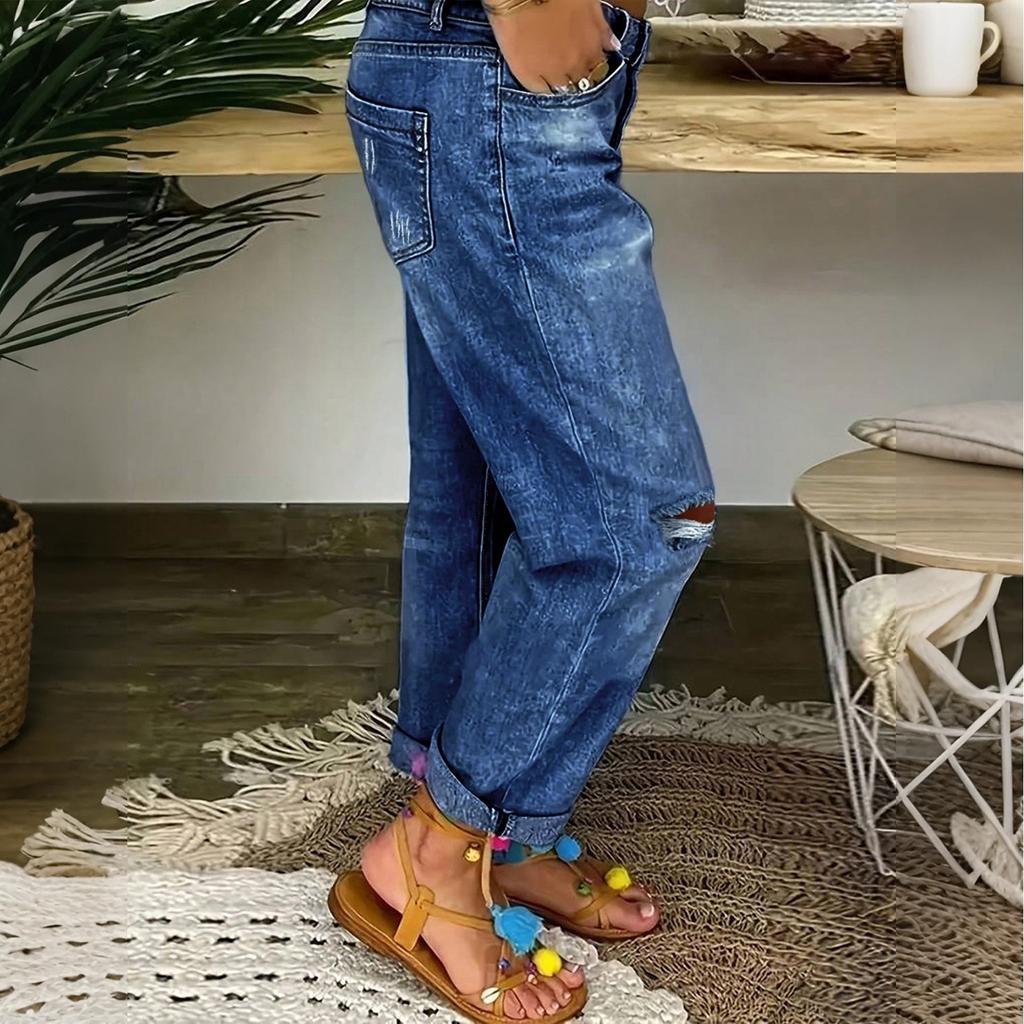 Женские однотонные повседневные модные брюки, однотонные универсальные джинсы облегающего кроя