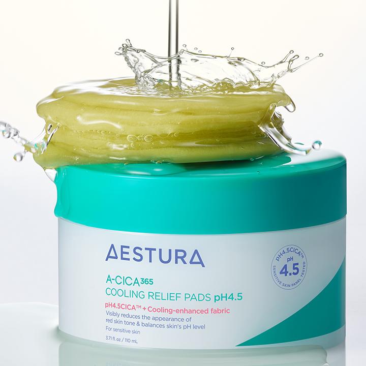 Aestura Охлаждающие подушечки A-Cica 365 с pH 4,5 110 мл 60 шт.