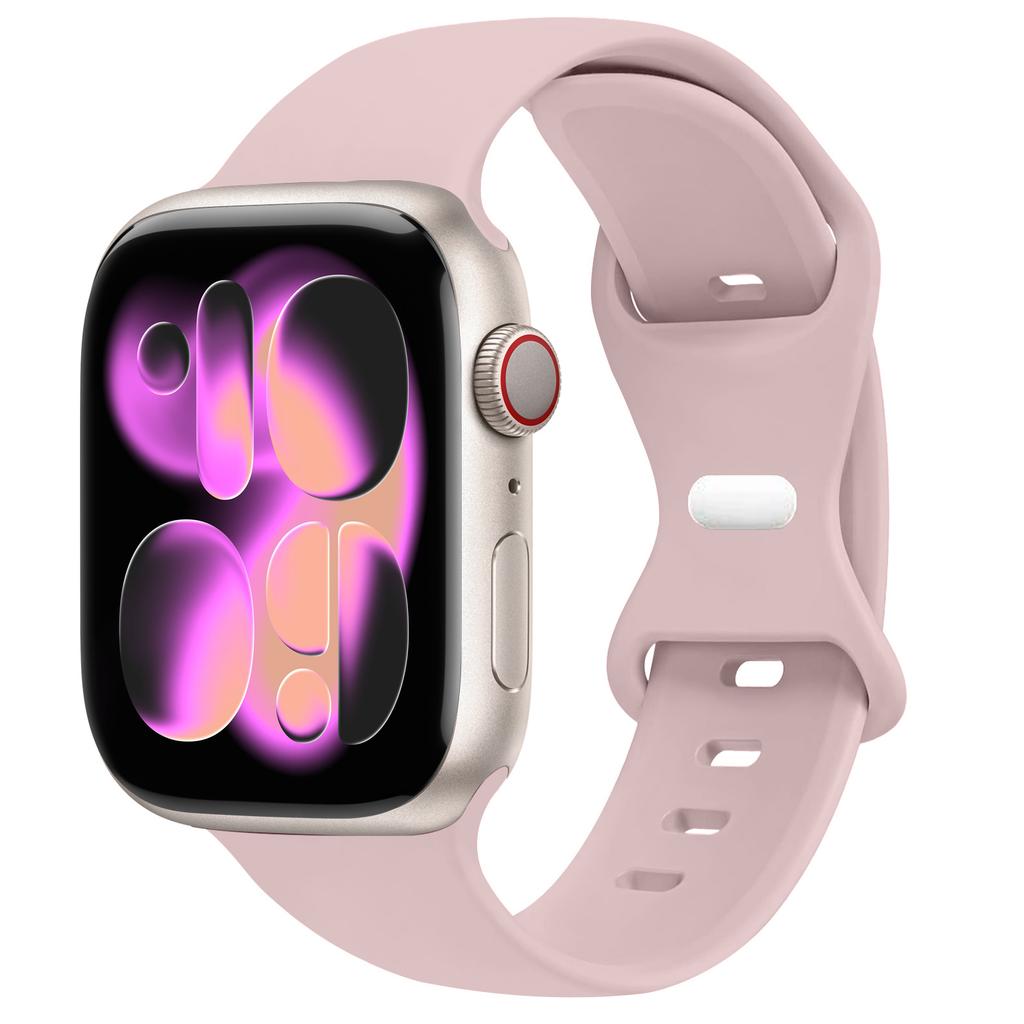 Спортивный силиконовый ремешок для Apple Watch Bands 40мм 44мм 46мм 45мм 41мм 49 42мм Correa Браслет iWatch серия 10 11 9 8 7 ultra 3 SE