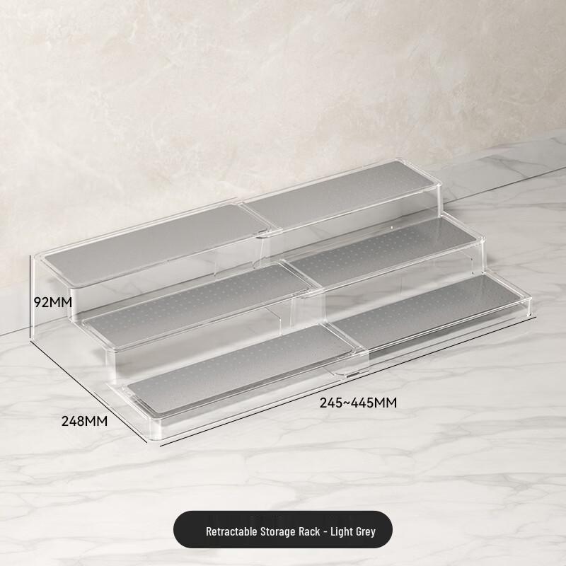 3-Tier Extendable Kitchen Countertop Spice Rack