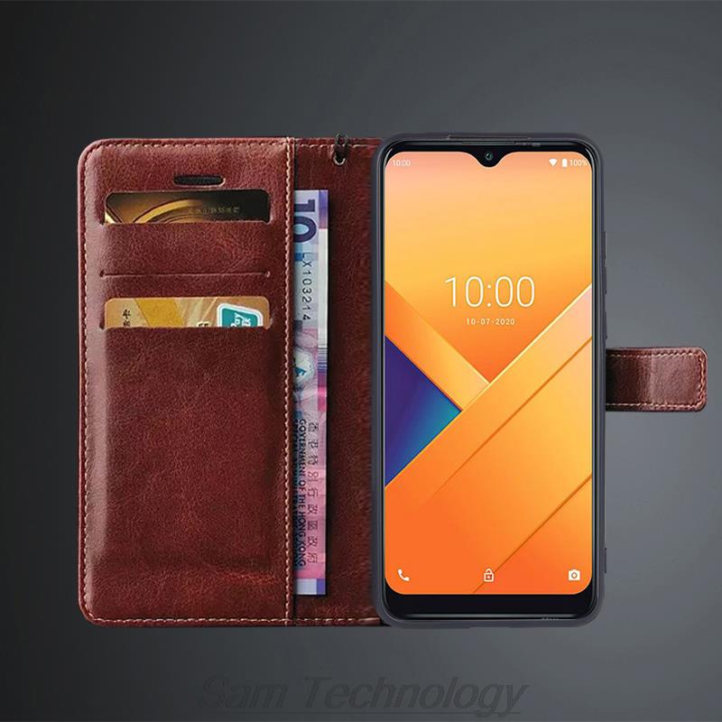 Чехол-держатель для карт из кожи для Wiko Y81 Y 81, чехол-книжка из искусственной кожи в стиле ретро, чехол-кошелек для телефона Wiko Y81 Business Fundas Coque