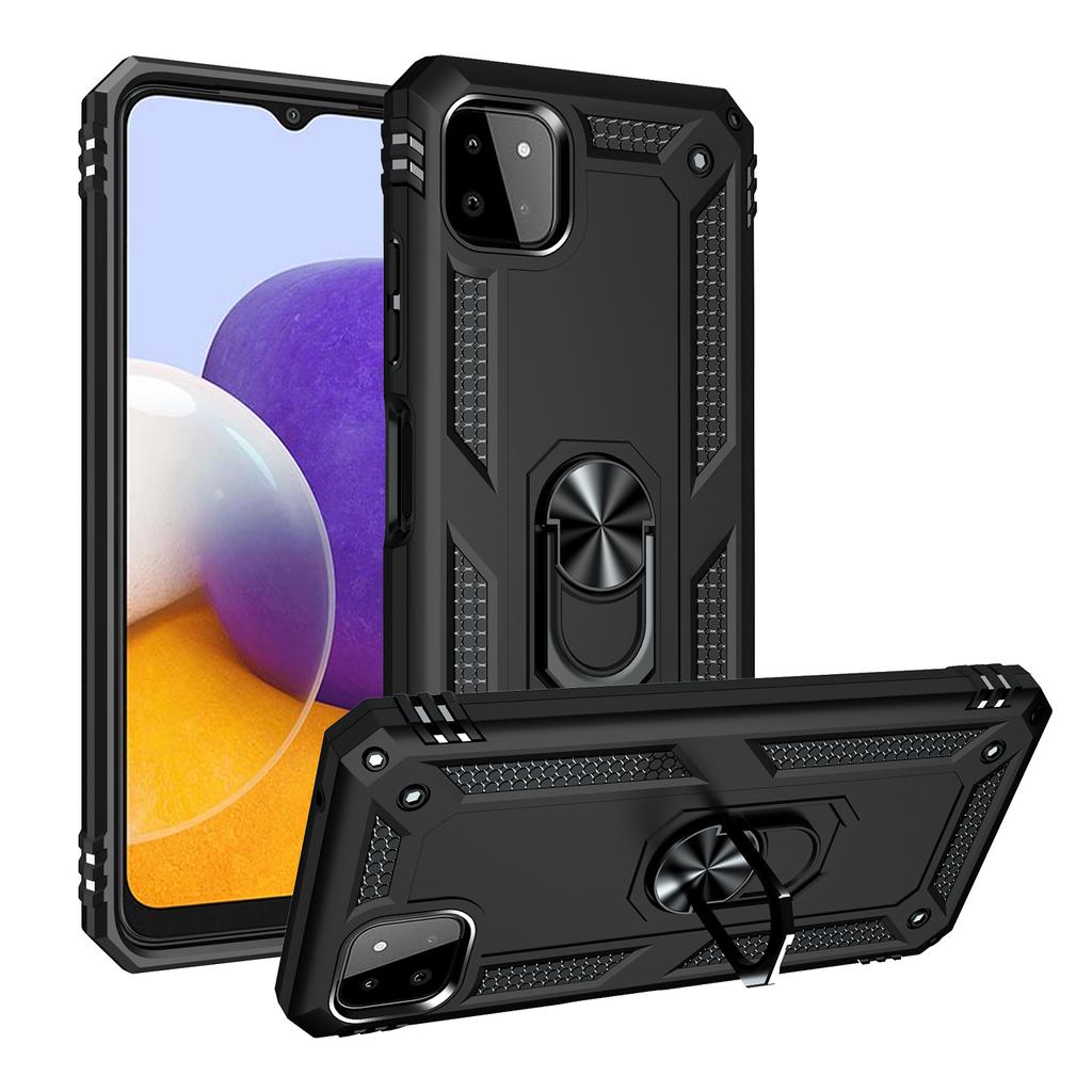 Чехол для Samsung Galaxy A22, военный защитный чехол-держатель с кольцом, магнитная броня, противоударный чехол-бампер A 22 5G