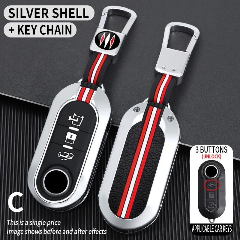 Чехол-раскладушка для автомобильного пульта из цинкового сплава для Fiat Ducato 500 500L Panda Grande Punto Lancia Musa Автоаксессуары