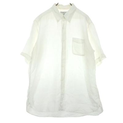 UNITED ARROWS Рубашка с коротким рукавом XL белая Мужская Б/У