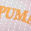 Puma Футболка с коротким рукавом Squad Aop в полоску с принтом букв Dopamine, круглый вырез, женская футболка, топы светло-фиолетового цвета 682926-60