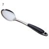 304 Stainless Steel Soup Spoon Colander with Thickened Handle Serving Ladle Flower Leakage Hole Tableware Kitchen Cooking Tool