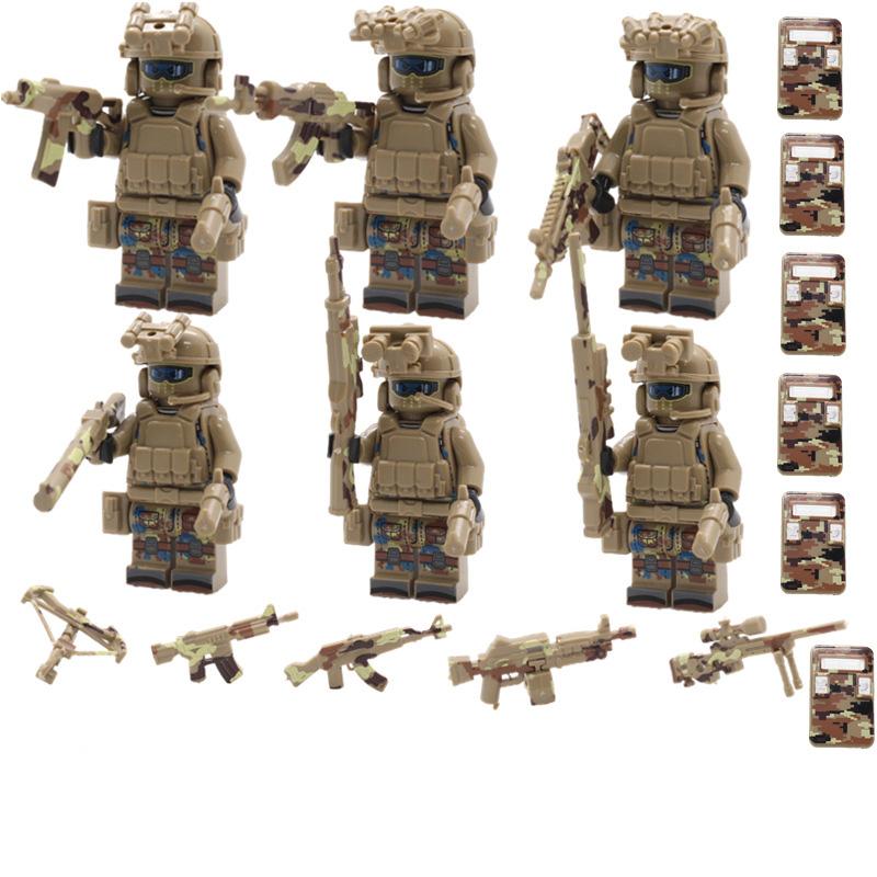 SWAT Ghost Humanoid Dolls, Commando Special Forces Army Soldier Mini Figures Police Weapon Building Bricks Toys, Детские игрушки, Персонаж мультфильма