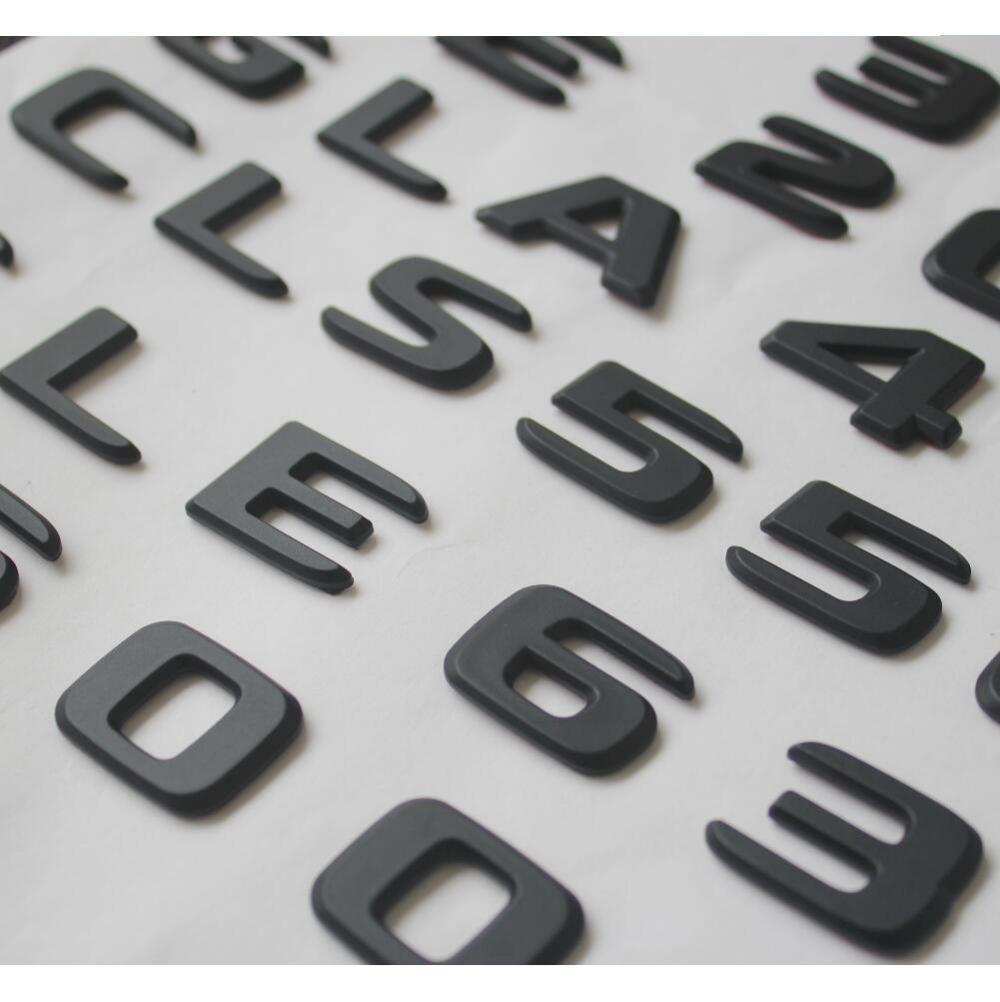 Flat Matt Black Red Letters Trunk Emblems Badges for Mercedes Benz AMG C63 E63s S63 S CLS63s GLE63s GLS63s 4MATIC UQ4