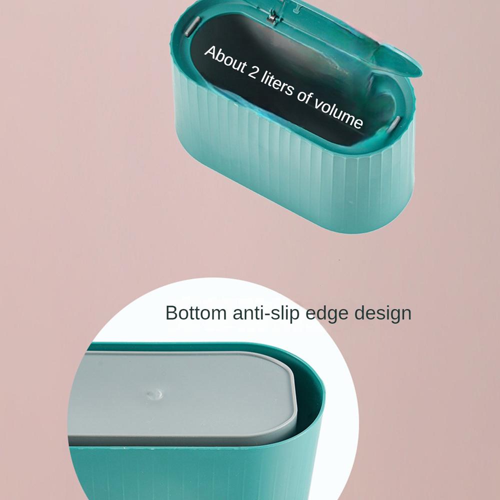 Настольный мусорный бак для спальни, маленький, большой емкости, двойной мешковины, легкий, роскошный, 2024, пресс-мусорный бак для офиса, новый мусорный бак