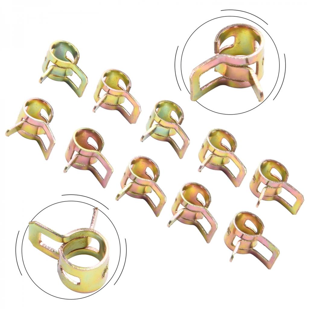 Пружинные зажимы для водопроводных труб, упаковка из 10 шт., равномерно распределяют давление