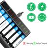8-слотовый зарядник для аккумуляторов AA AAA с ЖК-дисплеем и USB-C, высокоскоростная зарядка, независимые слоты для NiMH NiCD перезаряжаемых аккумуляторов