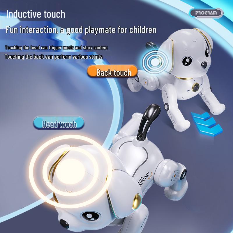 Children's Smart Remote Control Robot Dog Toy: Stunt, Music, Dancing, and Electric Features