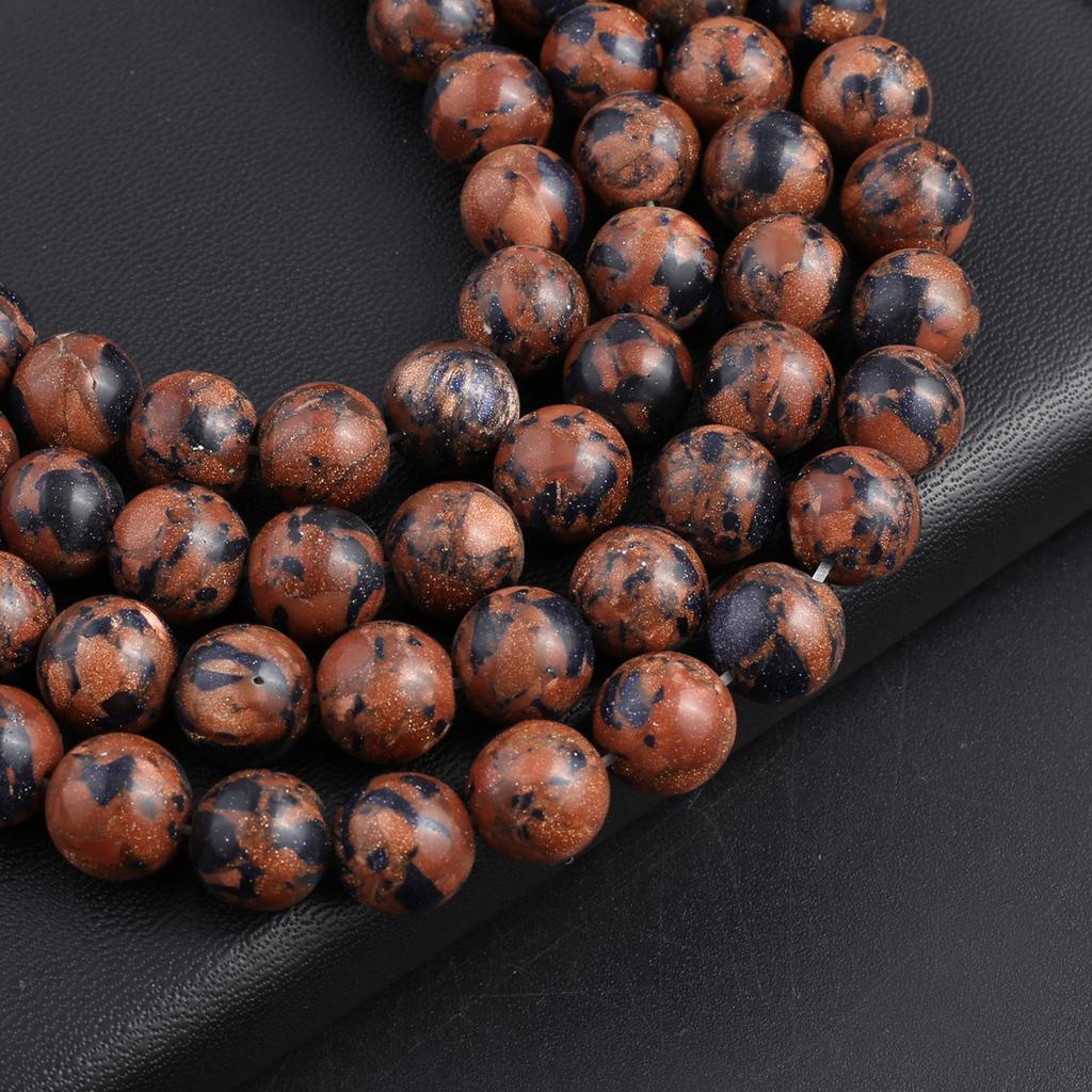 Isoaltion бусины из натурального камня Золотой лебедь круглые бусины для изготовления ювелирных изделий DIY ожерелье серьги браслет аксессуар