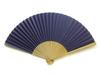 Киотская бумага, изготовленная из бумаги, веер с японским узором, двойной, веер/синий, мужской веер, Япония, Киото, мужской веер, двусторонний, ручная работа,