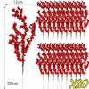 5/30PCS Christmas Red Fruit Berries Simulation Foam Holly Berry Stems Plant DIY Xmas Tree Gifts Craft Christmas Party Decoration