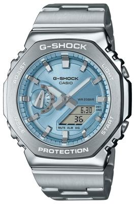 Часы с металлическим ободом и ремешком Модель Silver [Casio] [] GM-2110D-2AJF Мужские