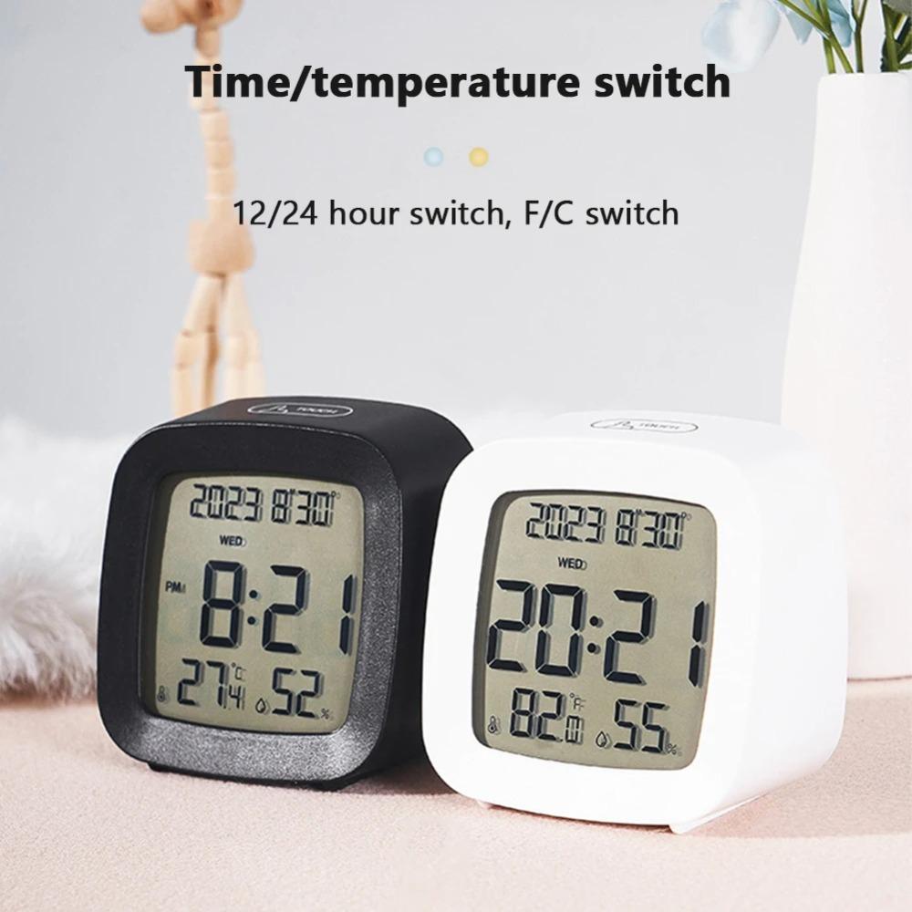 Humidity Monitor Convenient Small Alarm Clock Battery Operated Led Alarm Clock
