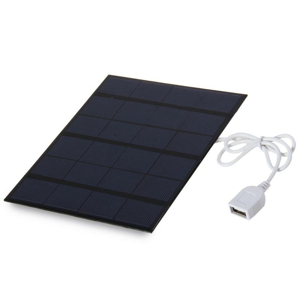 3.5W 6V Polycrystalline Solar-Panel Charger With USB Port For Power Bank And Mobile-Phone Portable Outdoor Camping Energy Supply 4