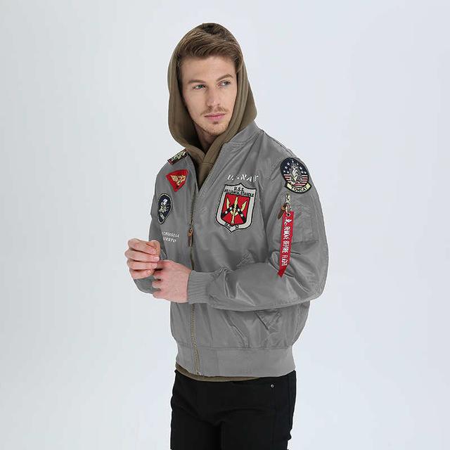 Осенний топ Gunvarsity Air Force Pilot Baseball Flight Letterman College Army Tactic Jacket
