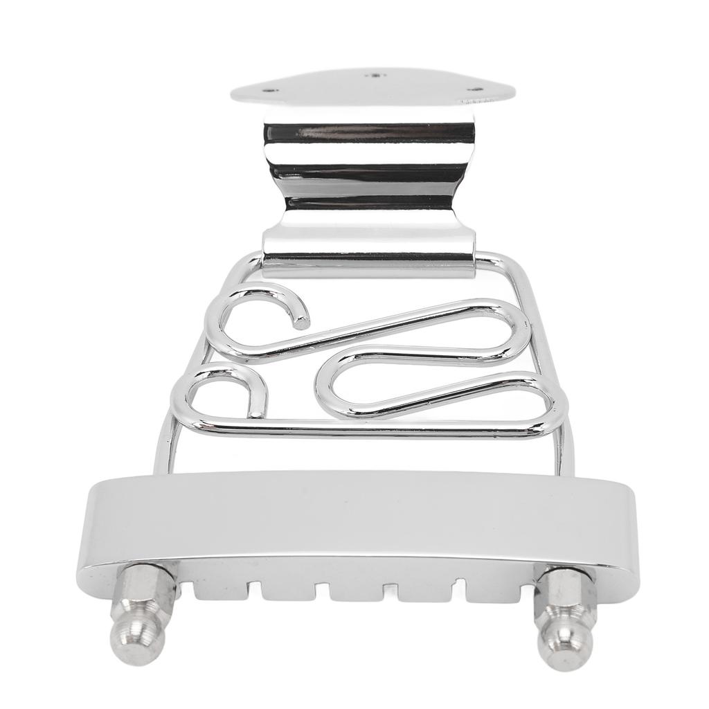 6 String Guitar Trapeze Tailpiece Metal Height Adjustable Guitar Trapeze Bridge Tailpiece for Replacement