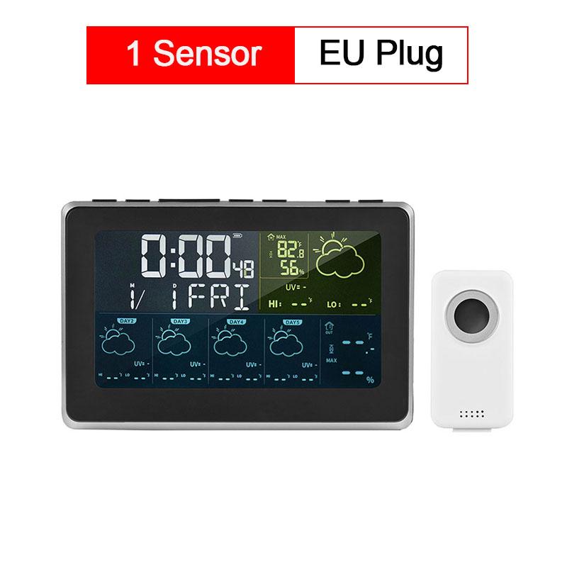 Tuya WiFi Smart Weather Station APP Control Цифровой монитор температуры и влажности, прогноз погоды на 5 дней, 3 модели будильников