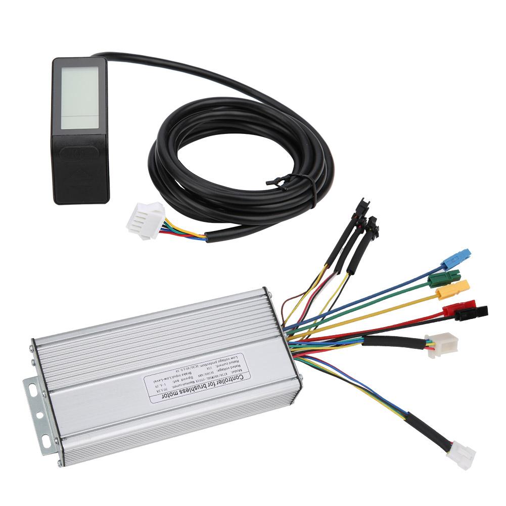 36V 48V 30A Brushless Controller Electric Bike KT LCD4 Display Screen Kit Normal Connector