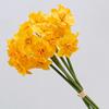 6 шт./букет искусственный цветок нарцисса реалистичный искусственный шелковый цветок для дома, офиса, свадьбы, вечеринки, в помещении, на открытом воздухе